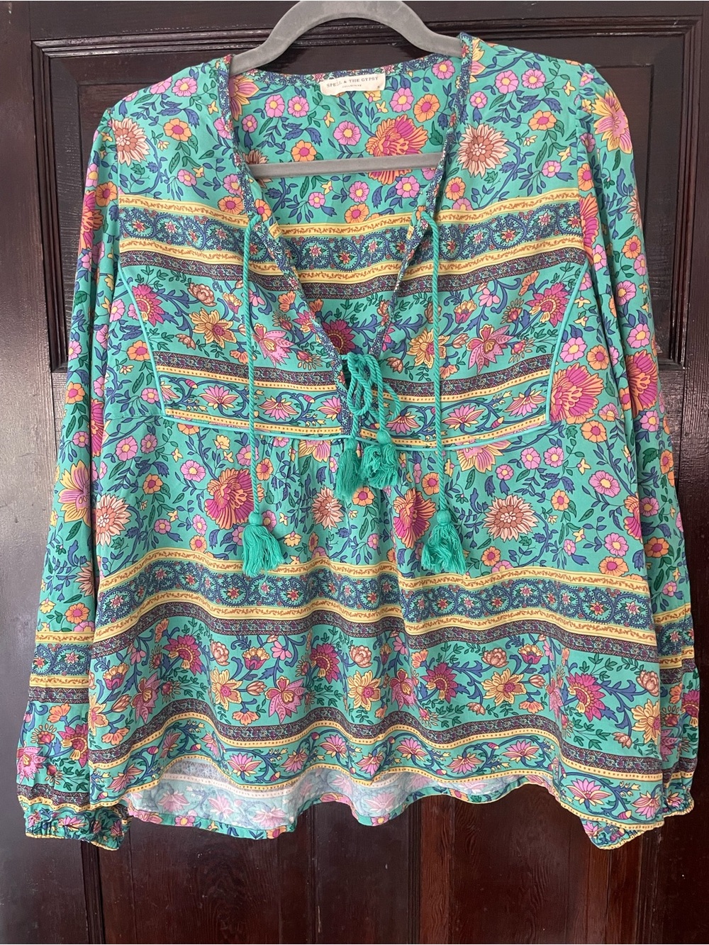 Spell & The Gypsy Floral Boho Peasant Blouse